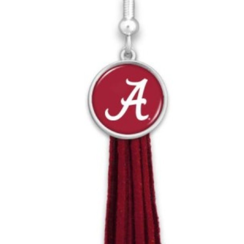 NWT *BOUTIQUE* NCAA OFF LICENSED ALABAMA EARRINGS - Picture 2 of 2